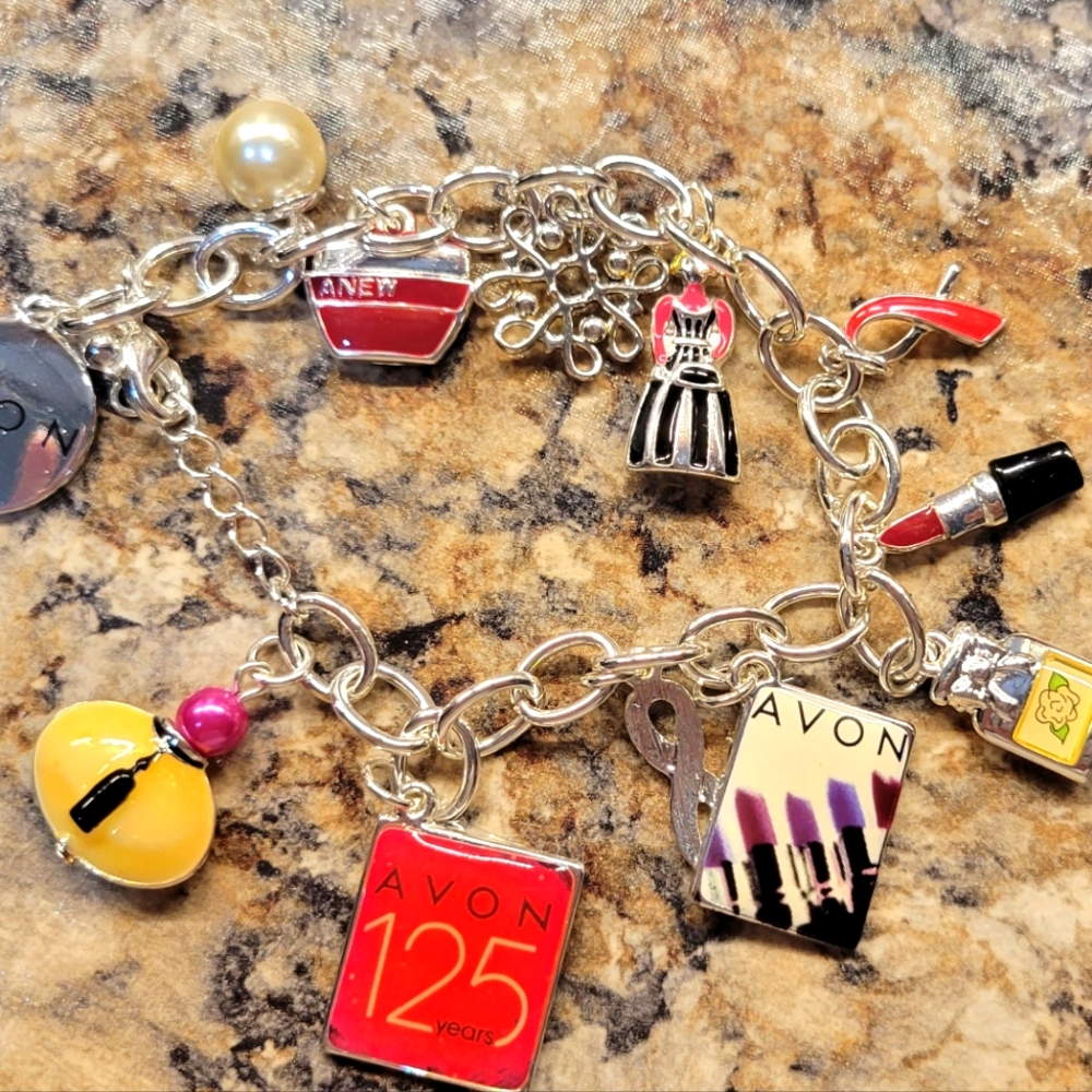 Avon 125th anniversary charm bracelet